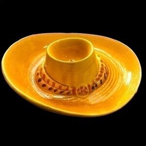 Wow you can eat chips and salsa cowboy hat. This beautiful chip bowl